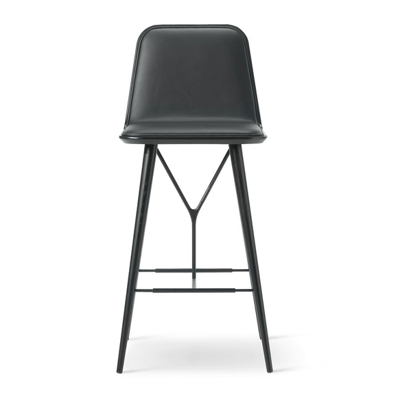 Spine Wood Bar Stool with Back