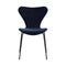 Series 7 Upholstered Chair  option Belfast Midnight Blue Velvet / Brown Bronze