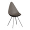 Drop Dining Chair  option Deep Clay / Chrome