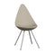 Drop Dining Chair  option Light Beige / Chrome