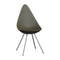 Drop Dining Chair  option Olive Green / Chrome