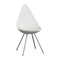 Drop Dining Chair  option White / Chrome