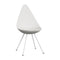 Drop Dining Chair  option White / White