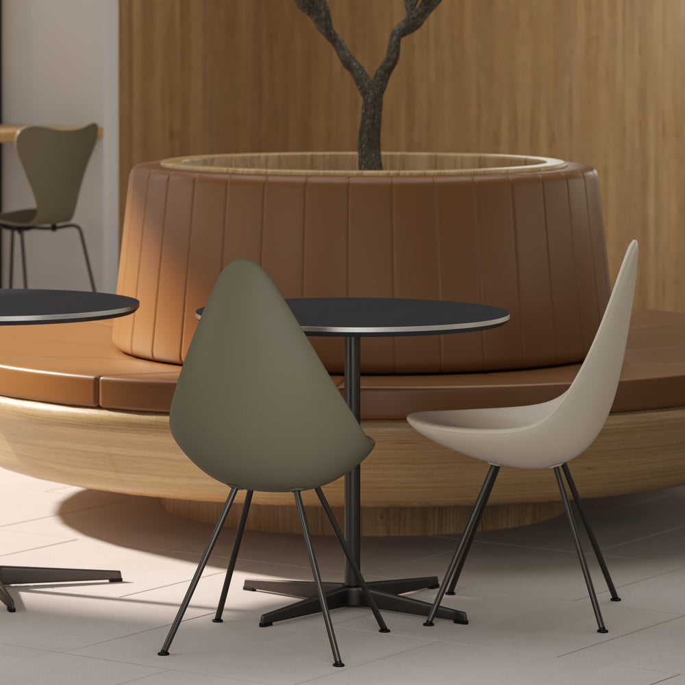 Fritz Hansen Drop Dining Chair in White