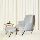 Fri Ottoman with Metal Legs