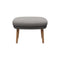 Fri Lounge Chair with Wood Legs  option Chair with Christianshavn 1121 Ottoman