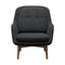 Fri Lounge Chair with Wood Legs  option Christianshavn 1173 / Christianshavn 1173
