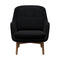 Fri Lounge Chair with Wood Legs  option Christianshavn 1175 / Christianshavn 1175