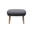 Fri Ottoman with Wood Legs