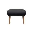 Fri Ottoman with Wood Legs