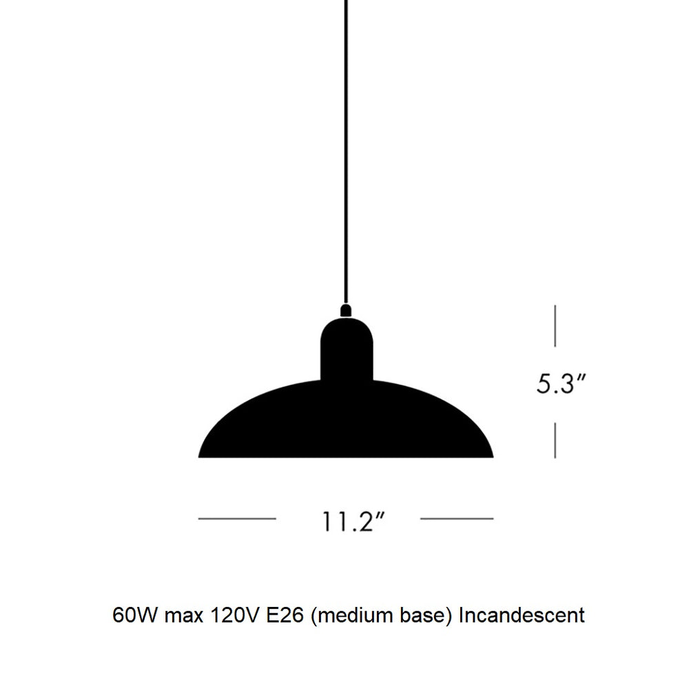 Kaiser Idell Large Pendant Light