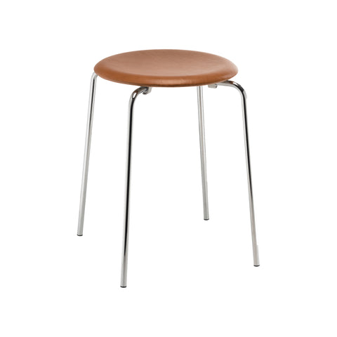 Leather Low Dot Stool (Set of 2)