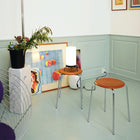 Leather Low Dot Stool (Set of 2)