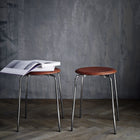 Leather Low Dot Stool (Set of 2)