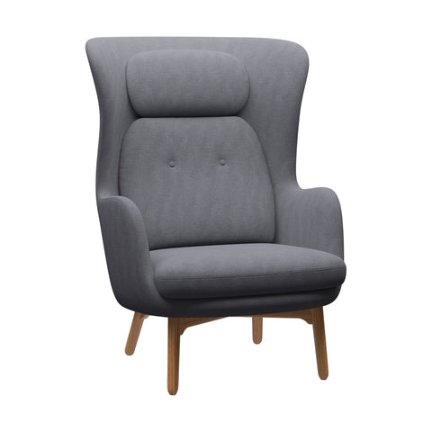 Ro Lounge Chair with Wood Legs