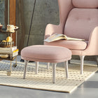Ro Ottoman with Metal Legs