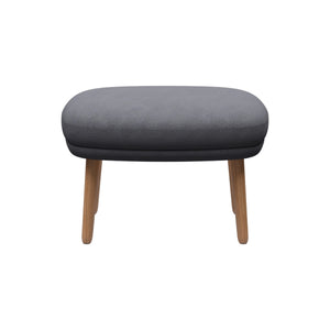 Ro Ottoman with Wood Legs