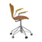 Series 7 Front Upholstered Task Armchair  option Colored Ash True Yellow