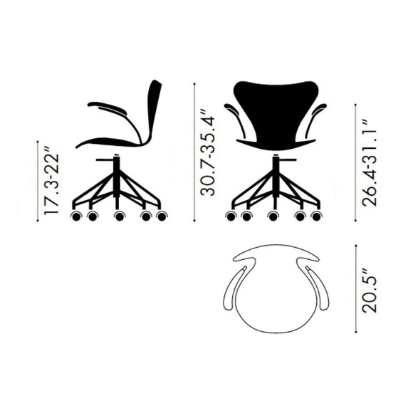 Series 7 Fully Upholstered Task Armchair