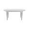 Superellipse Extendable Dining Table  option White 032 / Brown Bronze 390