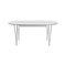 Superellipse Extendable Dining Table  option White 032 / Chrome