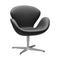 Swan Lounge Chair  option Essential Black