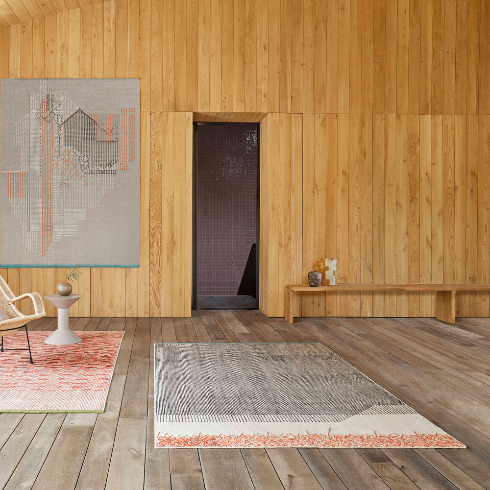 Backstitch Calm Rug