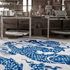 Blue China Rug