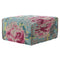 Canevas Spaces Square Flowers Pouf  option Colour