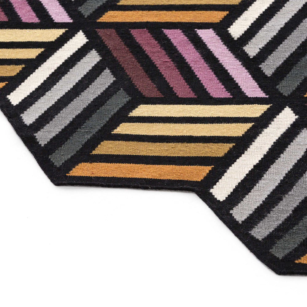 Kilim Parquet Hexagon Rug
