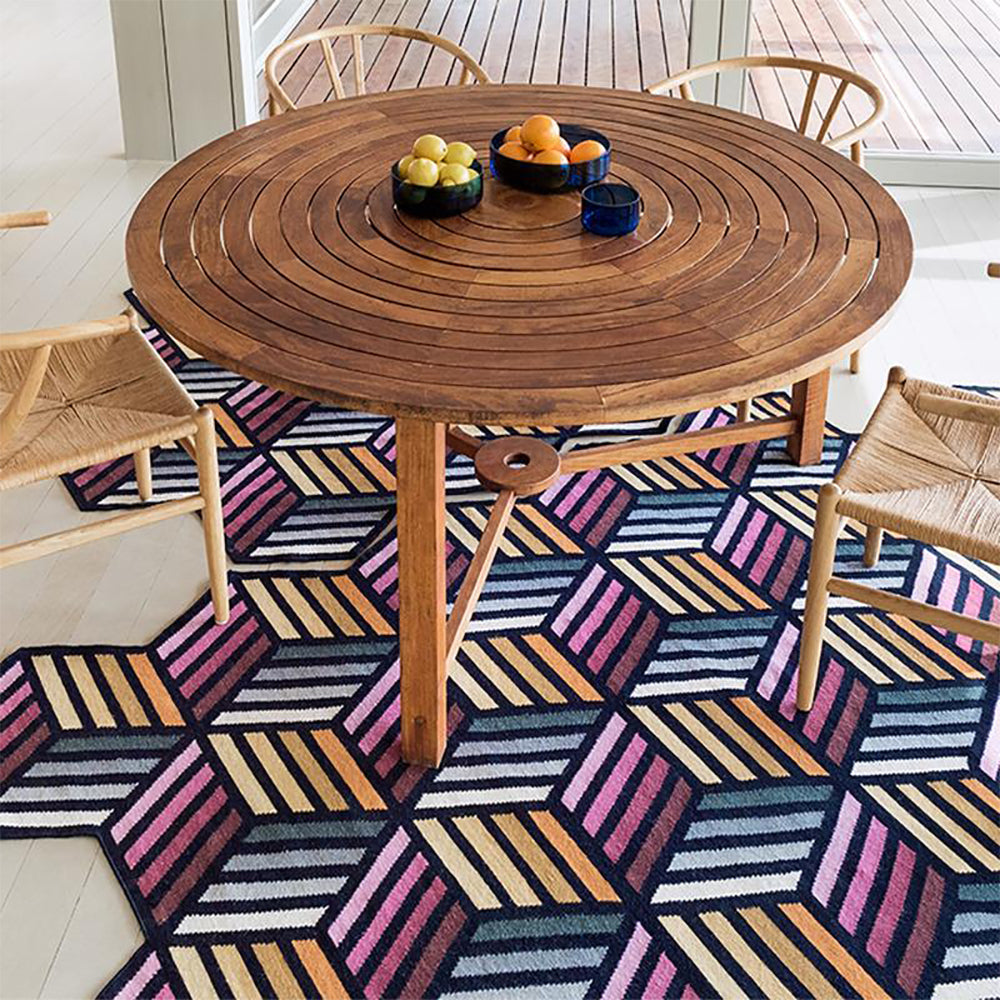 Kilim Parquet Hexagon Rug