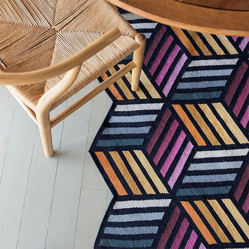 Kilim Parquet Hexagon Rug