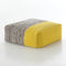 Mangas Space Square Plait Pouf  option Yellow