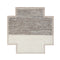 Mangas Space Square Plait Rug  option Ivory