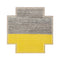 Mangas Space Square Plait Rug  option Yellow