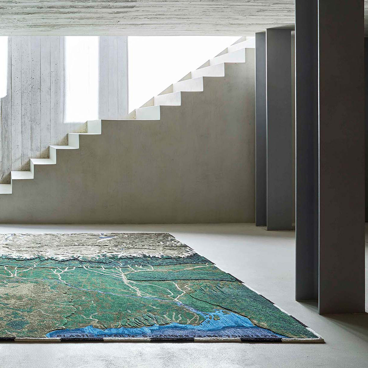 GAN Rugs Plastic Rivers Ganges Rug - 2Modern