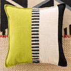 Rustic Chic Geo Pillow - Pistachio 1