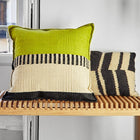 Rustic Chic Geo Pillow - Pistachio 1