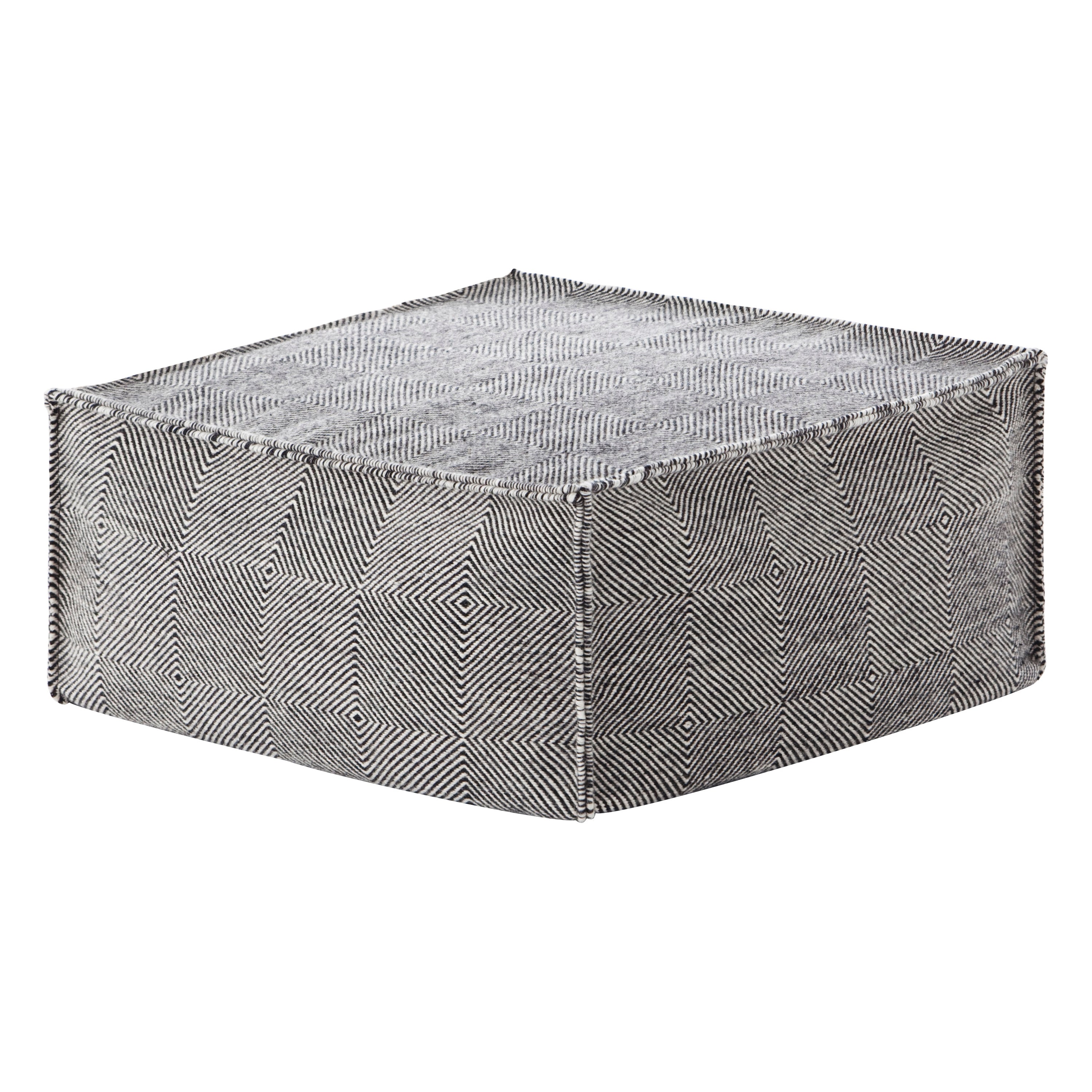 GAN Rugs Sail Space Square Pouf - 2Modern