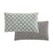 Silai 24" x 14" Pillow  option Celadon-Light Gray