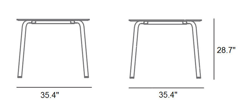 Stack Outdoor Dining Table