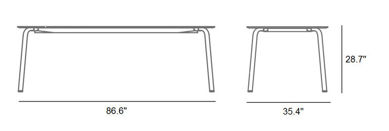 Stack Outdoor Dining Table