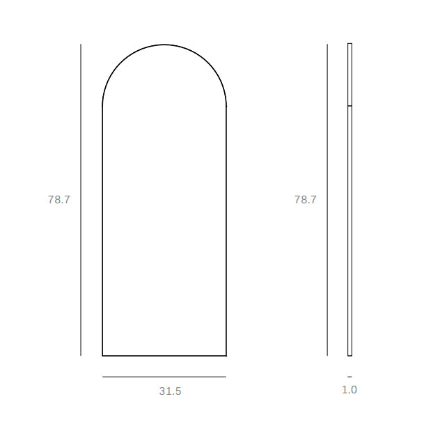 Gate Floor Mirror