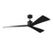 Adler Ceiling Fan  option Matte Black with Black