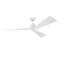Adler Ceiling Fan  option Matte White with Matte White