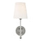 Thomas O'Brien Capri Wall Sconce  option Polished Nickel