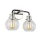 Sean Lavin Clara Bath Light  option Polished Nickel / Textured Black