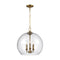 Lawler Round Pendant Light  option Burnished Brass