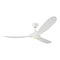 Maverick LED Ceiling Fan  option Matte White with Matte White