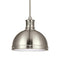 Pratt Street Metal Pendant Light  option Brushed Nickel